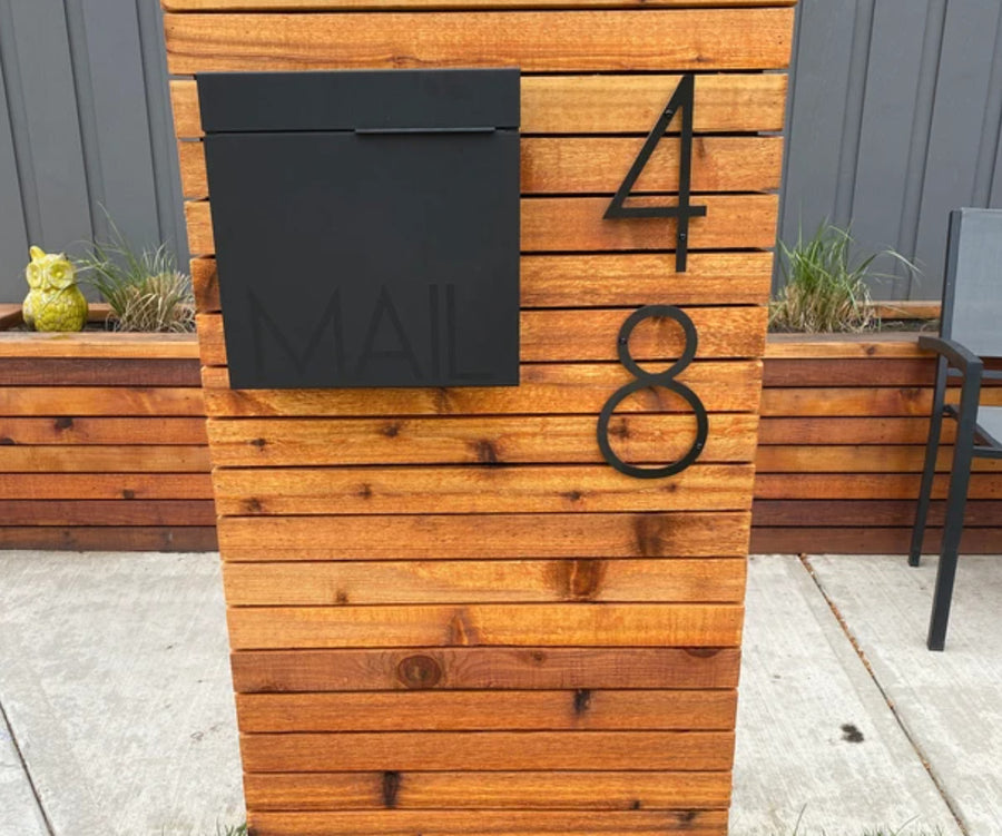 Martin Square - Aluminum modern mailbox