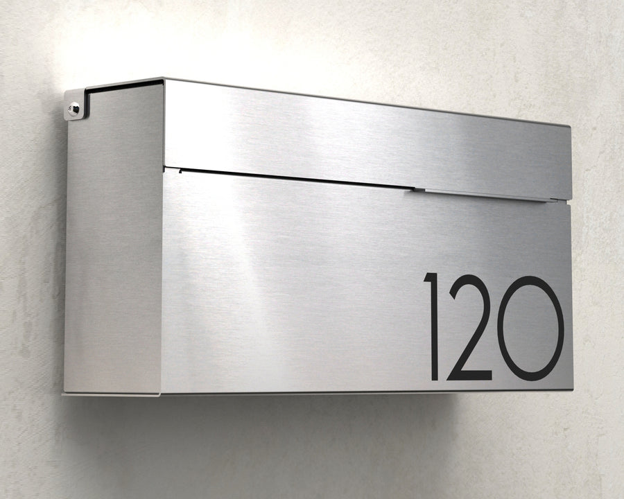 louis modern mailbox vsons design#color_stainless-steel