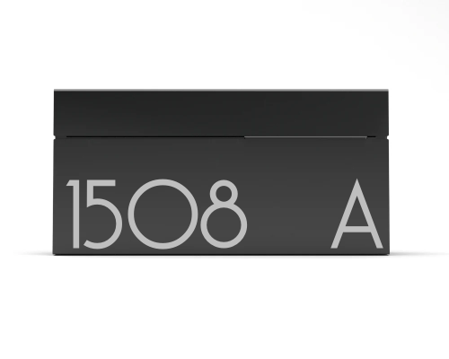 Louis Engravable - Black Stainless steel mailbox