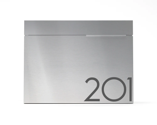 Mitch - Stainless steel modern and contemporary mailbox