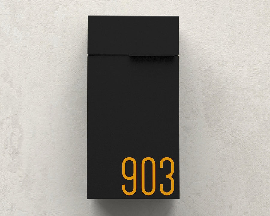 city modern mailbox vsons design black#color_black