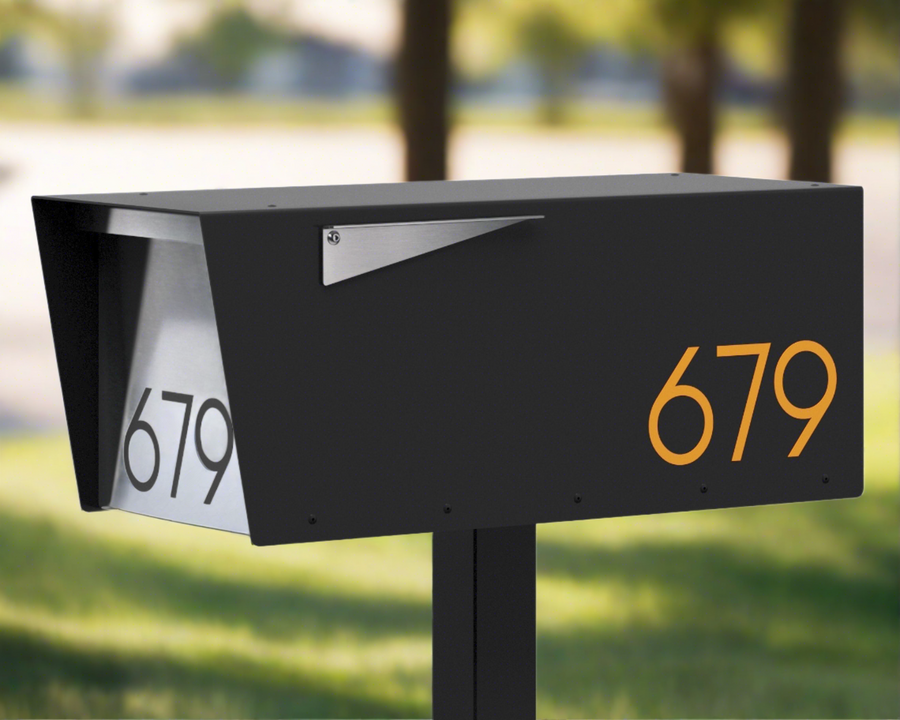 Anthony -modern Aluminum post mounted mailbox