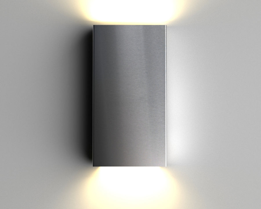 Lumina squared outdoor light- marine grade stainless