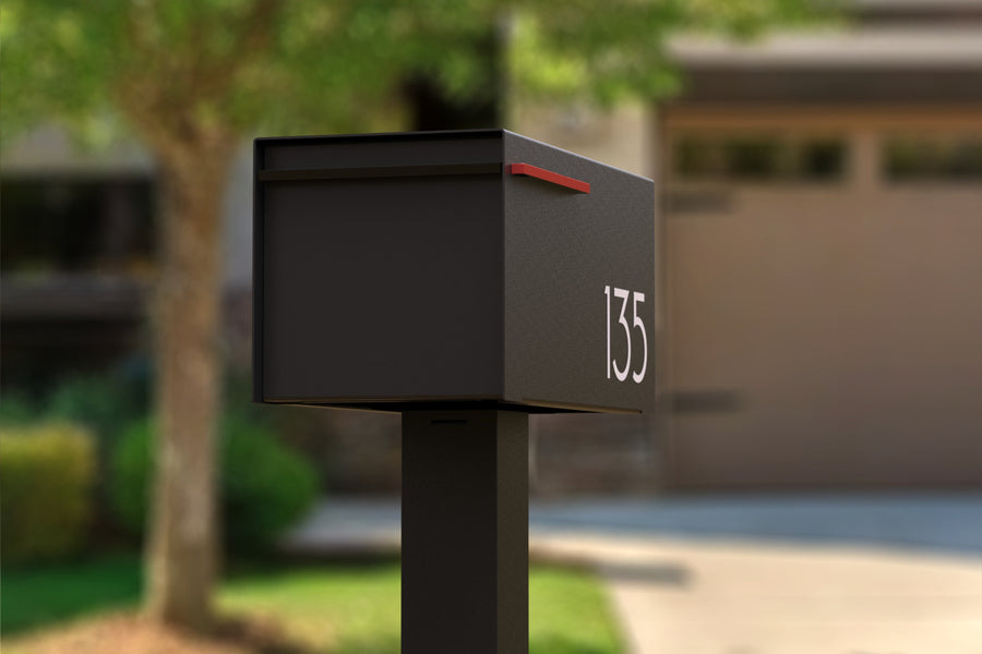 Eden B modern mailbox vsons design#color_black