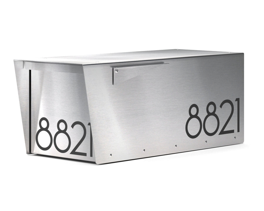 Anthony Engravable - Stainless Steel Post Mounted Mailbox by Vsons Design