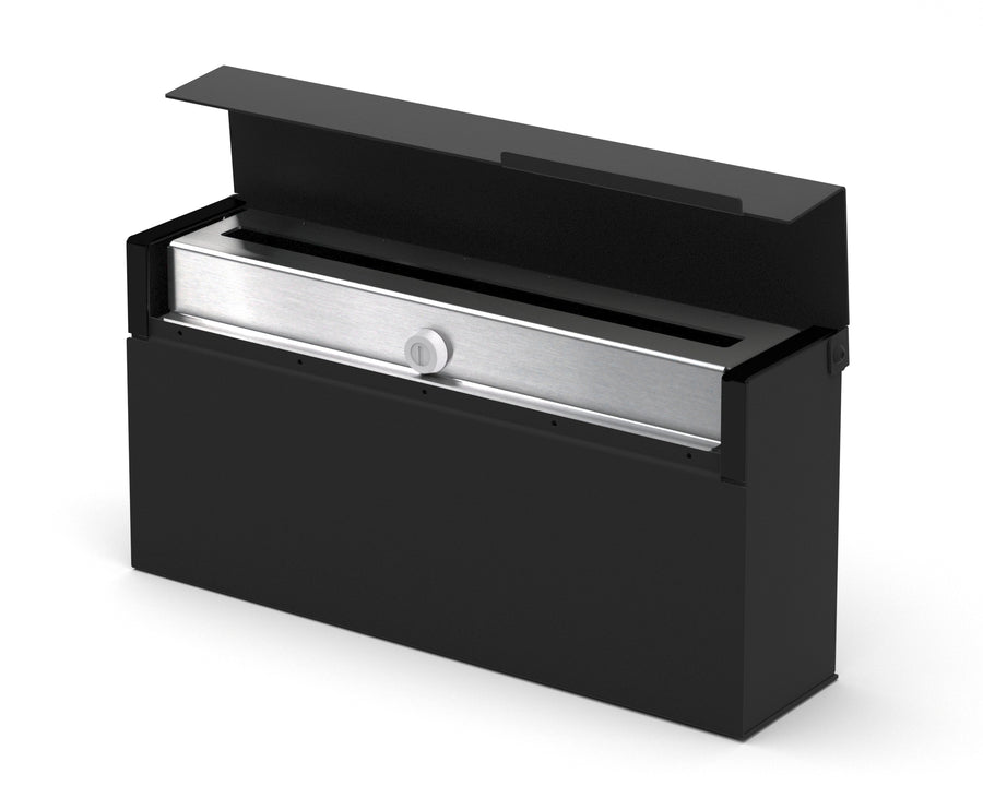 louis modern mailbox vsons design black#color_black