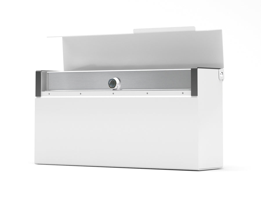 louis modern mailbox vsons design black#color_white