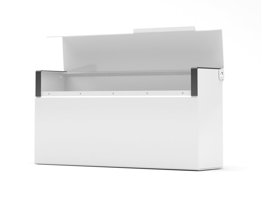 louis modern mailbox vsons design black#color_white