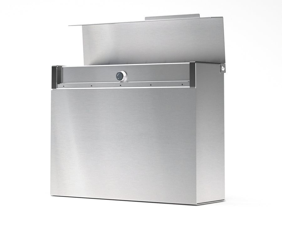 mitch modern mailbox vsons design#color_stainless-steel