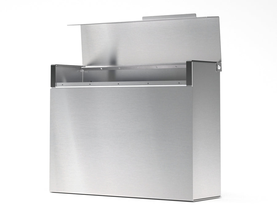 mitch modern mailbox vsons design#color_stainless-steel