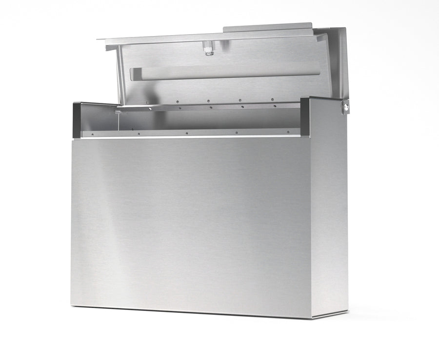 mitch modern mailbox vsons design#color_stainless-steel