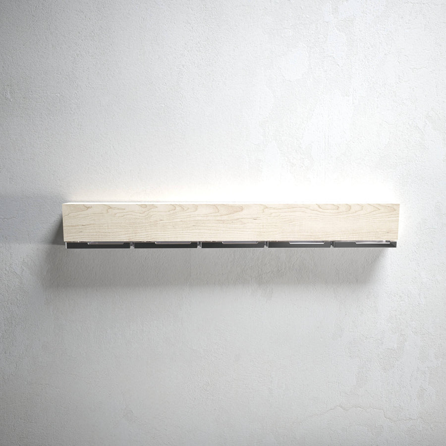 Oliver - maple modern wall mounted coat rack