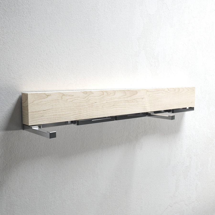 Oliver - maple modern wall mounted coat rack