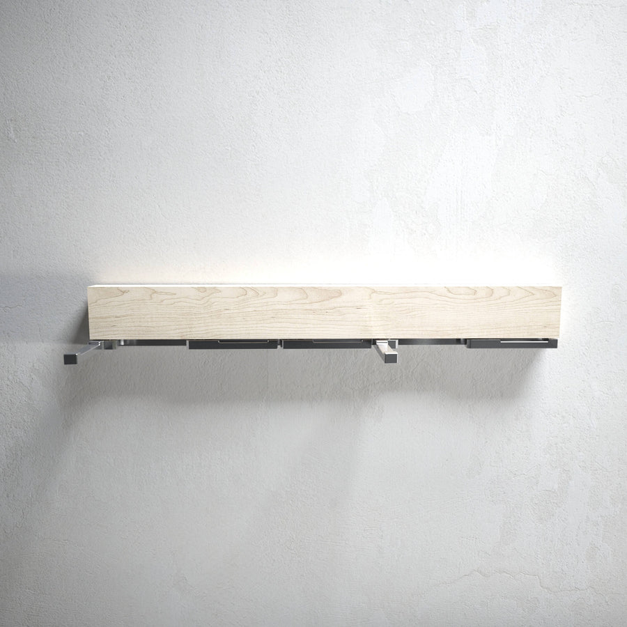 Oliver - maple modern wall mounted coat rack